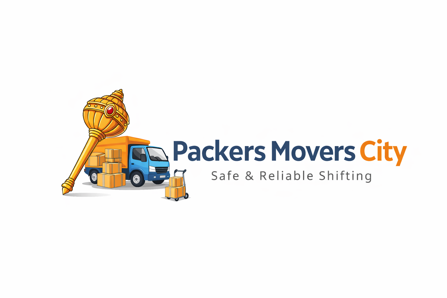 logo design for packers movers city